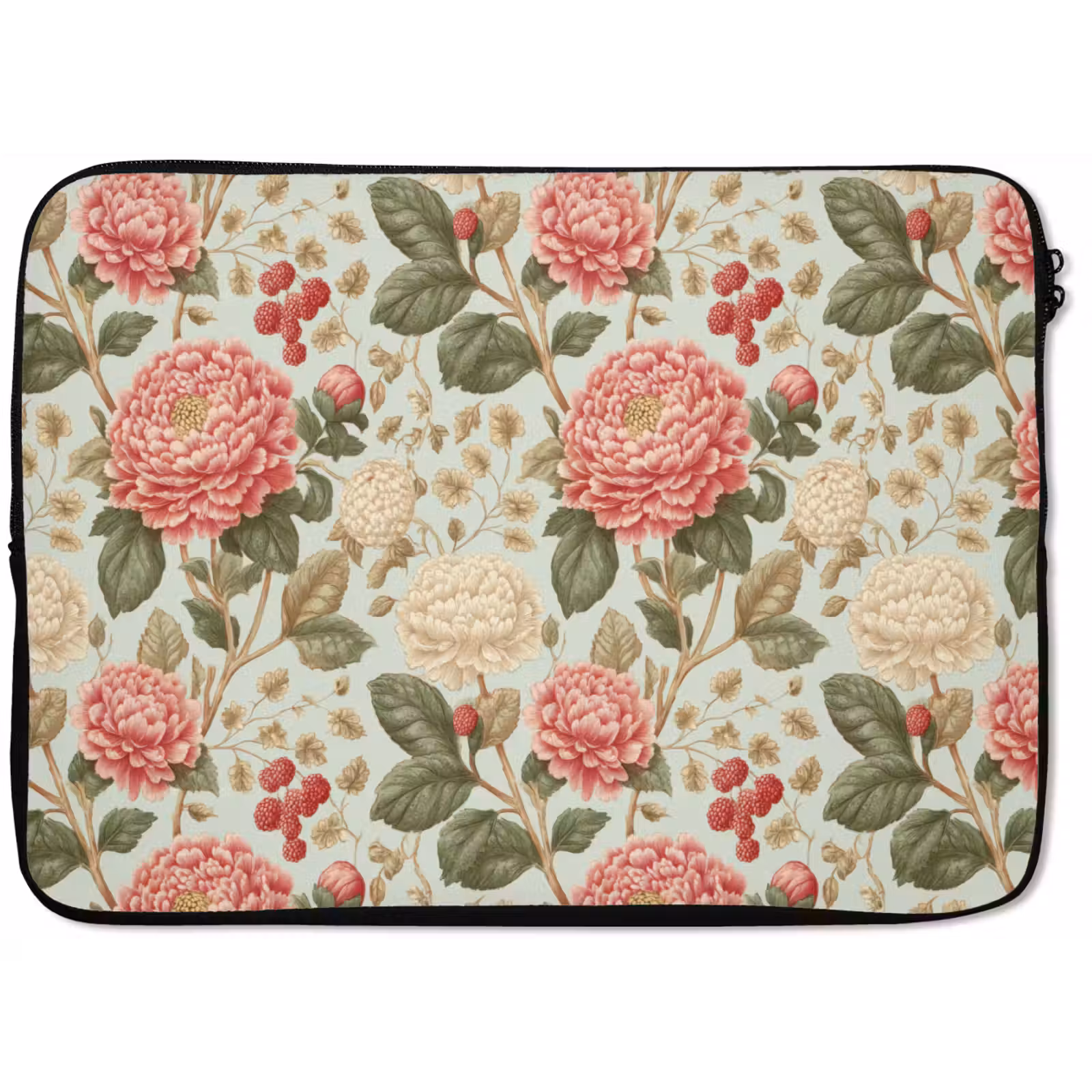 Laptophoes - Klassiek - Botanisch - Veelkleurig — 1