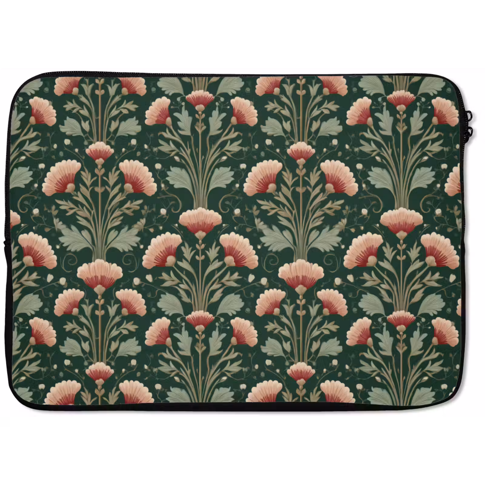 Laptophoes - Patroon - Botanisch - Kleurrijk — 1