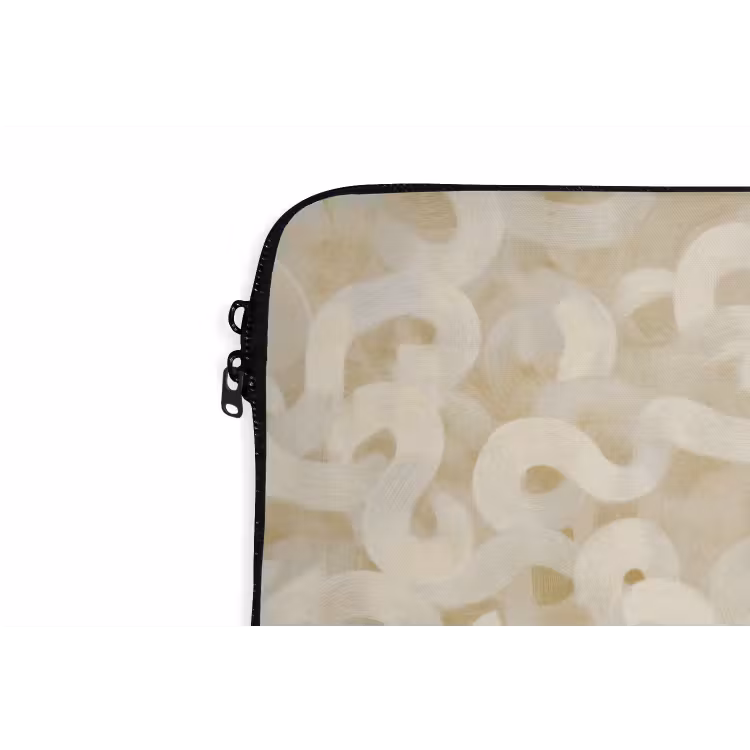 Laptophoes - Abstract - Lijnen - Beige — 6
