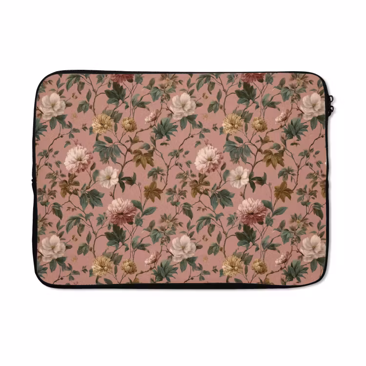 Laptophoes - Bloemen - Klassiek - Roze — 5
