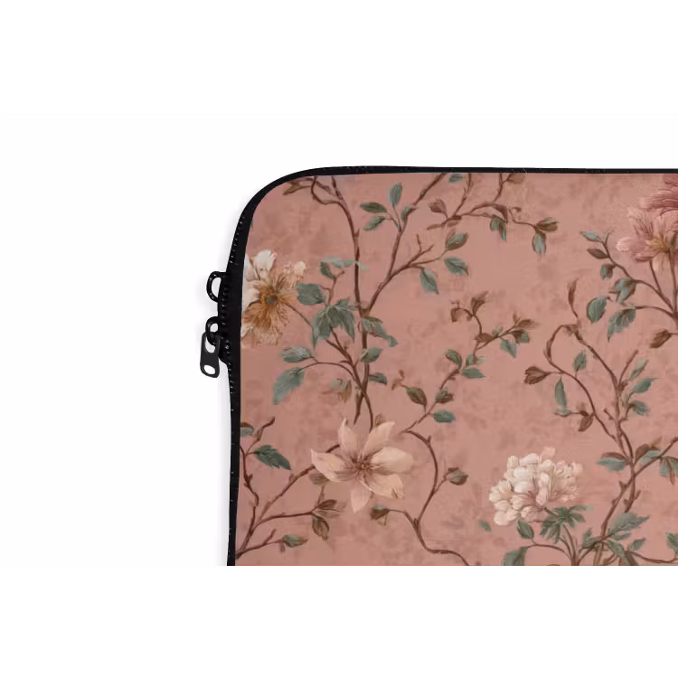 Laptophoes - Botanisch - Bloemen - Roze — 6