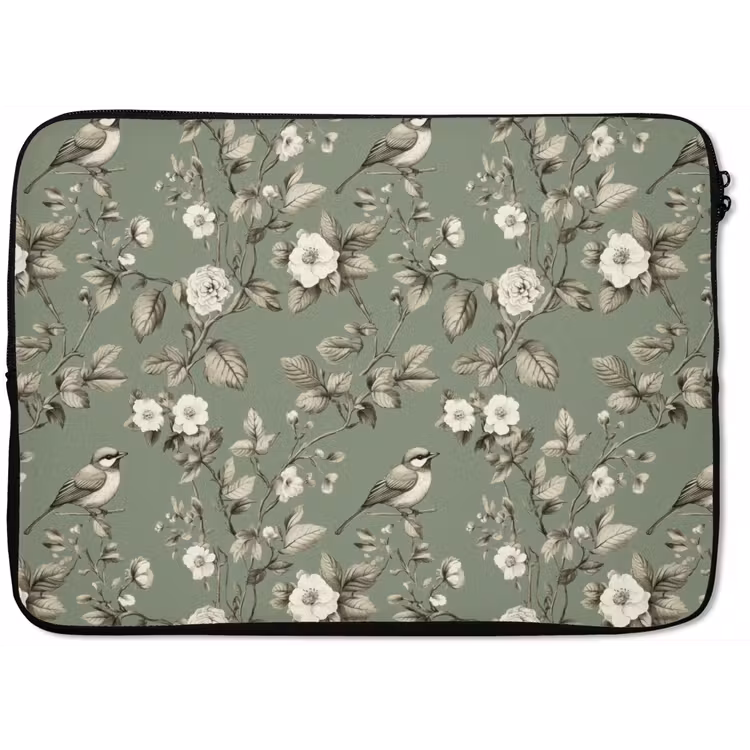 Laptophoes - Botanisch - Vogels - Groen — 1