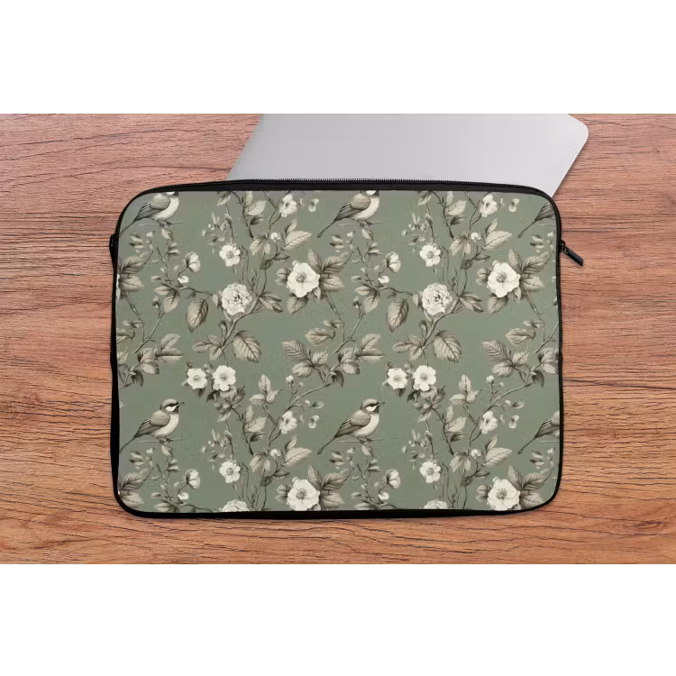 Laptophoes - Botanisch - Vogels - Groen — 2