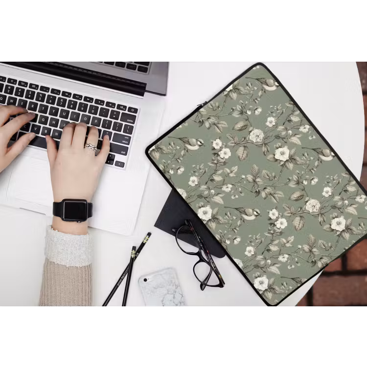 Laptophoes - Botanisch - Vogels - Groen — 3
