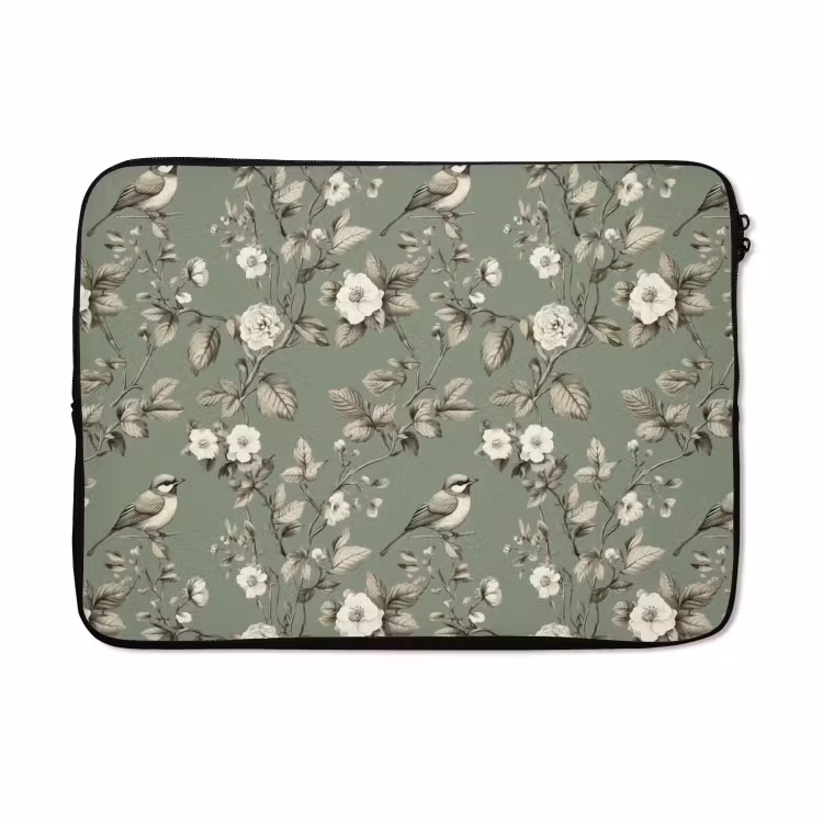 Laptophoes - Botanisch - Vogels - Groen — 5