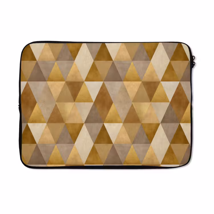Laptophoes - Geometrisch - Driehoek - Goud — 5
