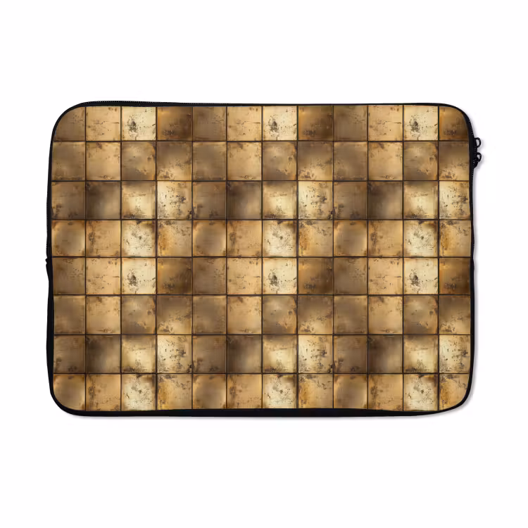 Laptophoes - Geometrisch - Tegels - Goud — 5