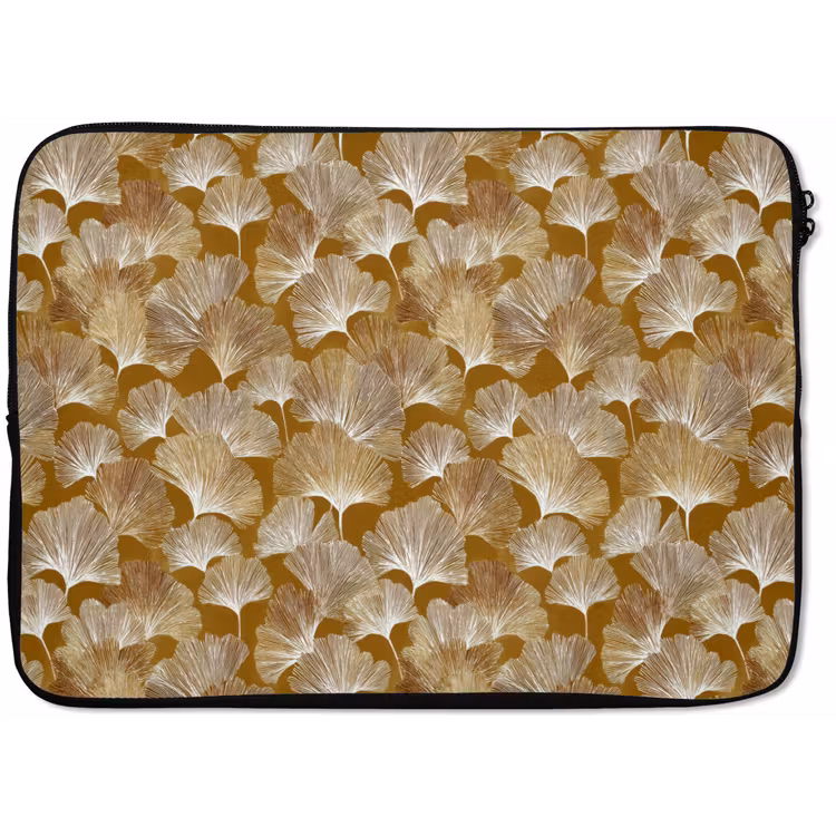 Laptophoes - Ginkgo - Bladeren - Goud — 1