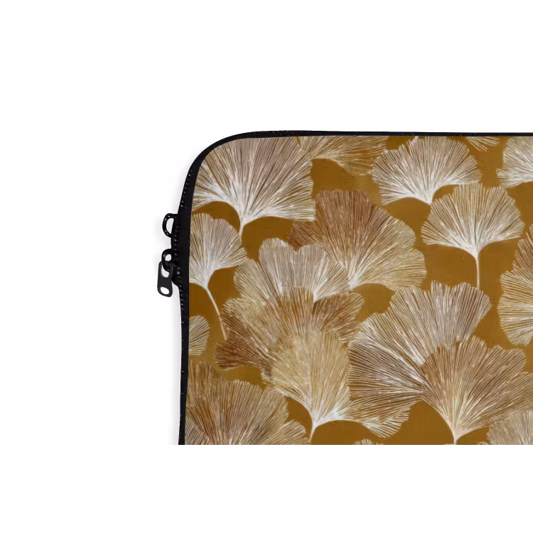Laptophoes - Ginkgo - Bladeren - Goud — 6