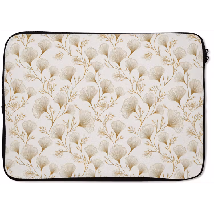 Laptophoes - Ginkgo - Takken - Goud — 1