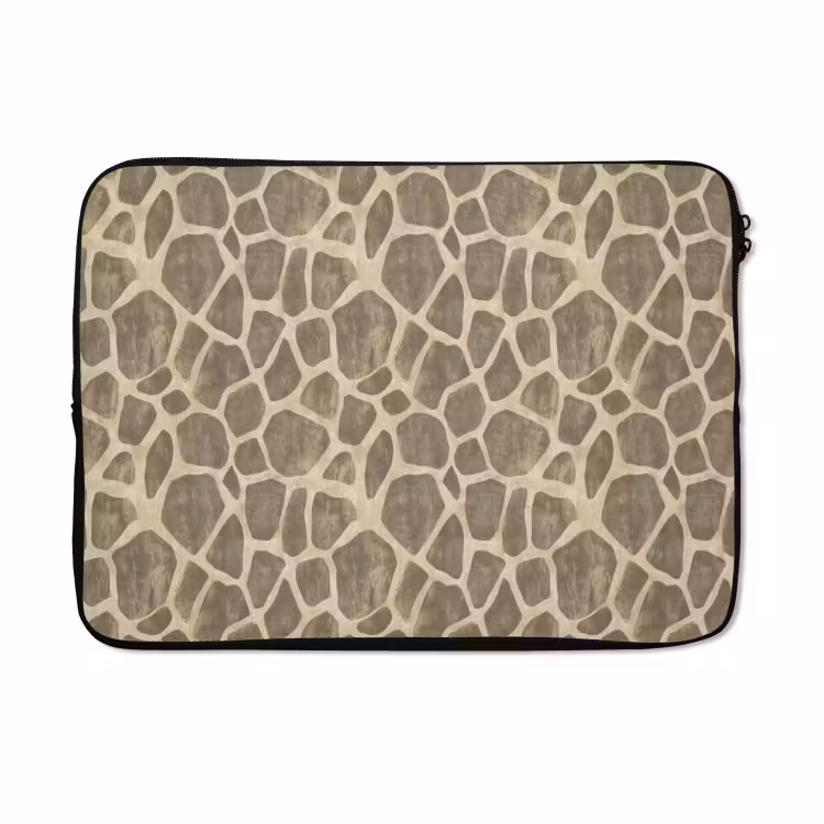 Laptophoes - Giraf - Patroon - Beige - Bruin — 5