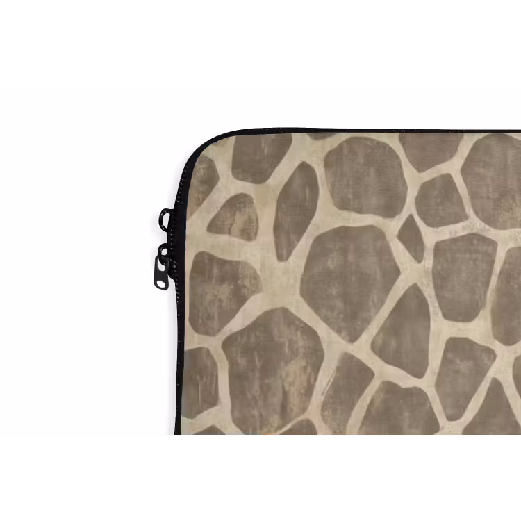 Laptophoes - Giraf - Patroon - Beige - Bruin — 6
