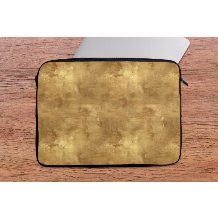 Laptophoes - Industrieel - Textuur - Goud — 2