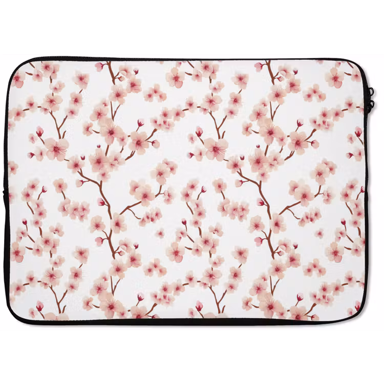 Laptophoes - Kersenbloesem - Takken - Roze — 1
