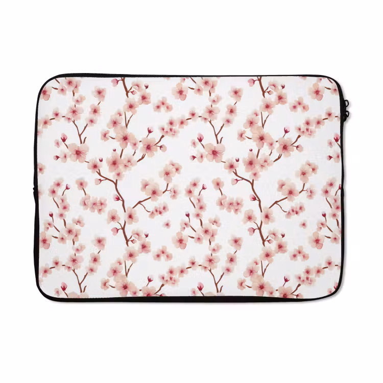 Laptophoes - Kersenbloesem - Takken - Roze — 5