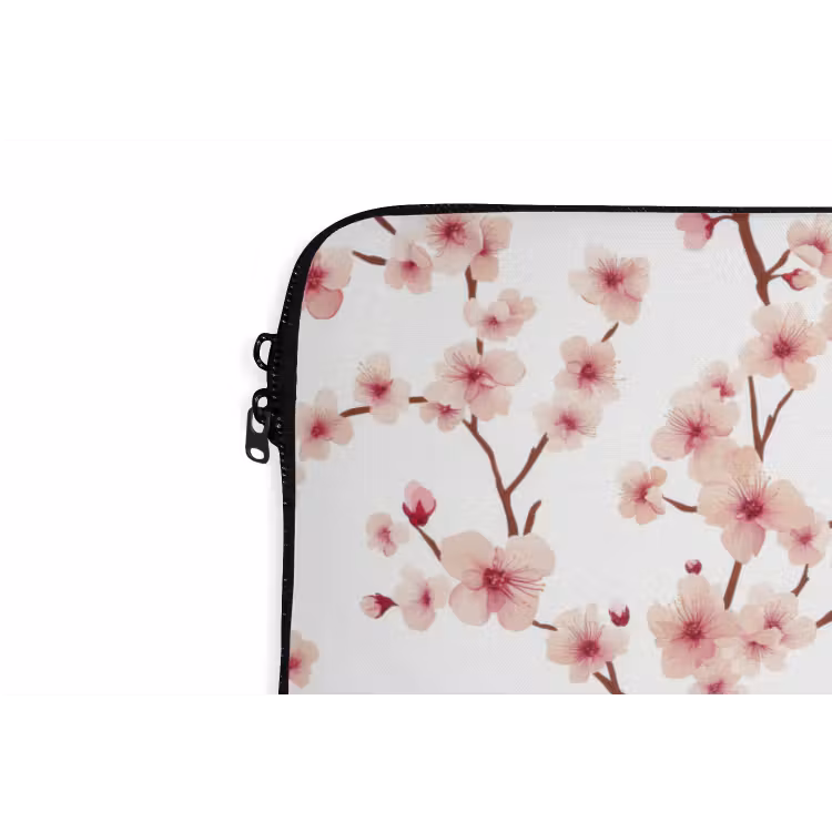 Laptophoes - Kersenbloesem - Takken - Roze — 6