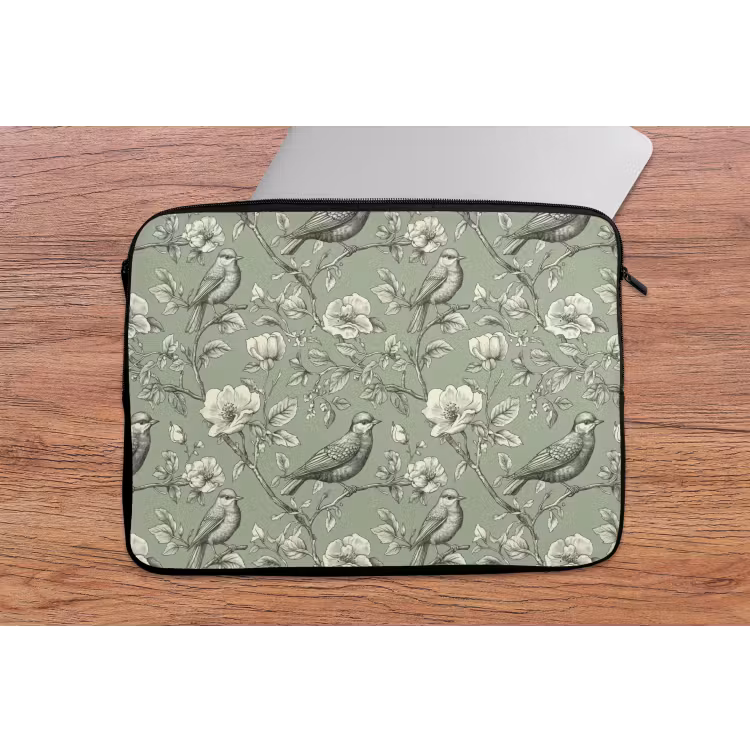 Laptophoes - Klassiek - Botanisch - Groen — 2