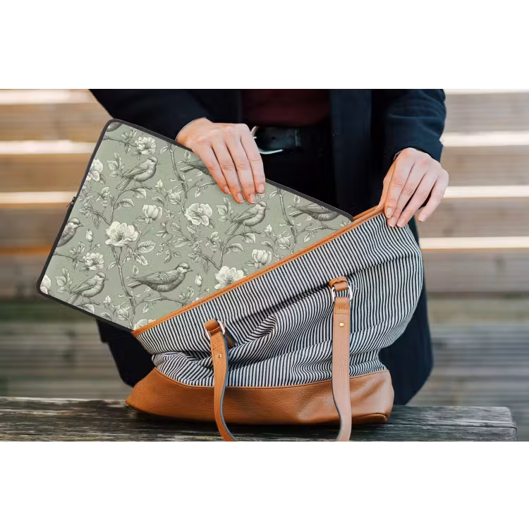 Laptophoes - Klassiek - Botanisch - Groen — 4
