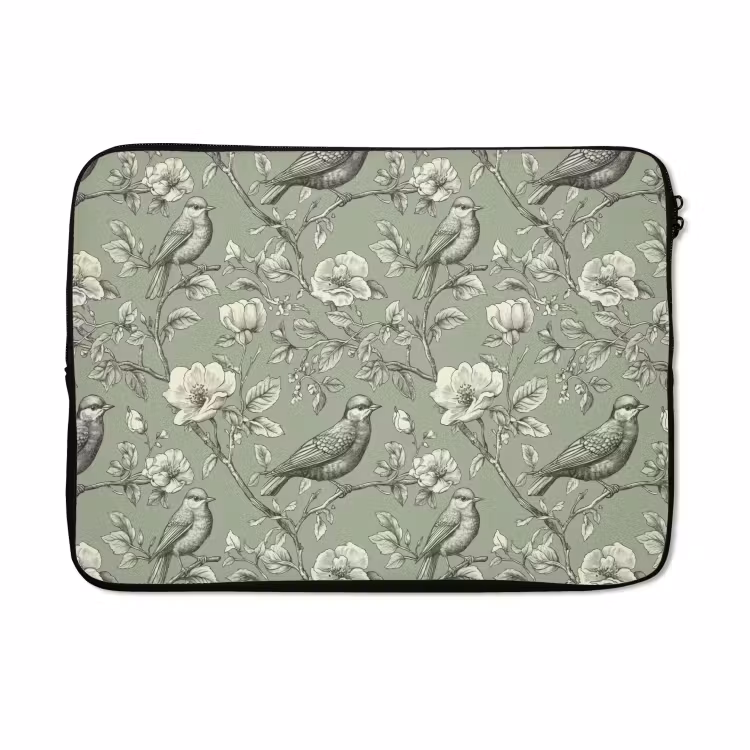 Laptophoes - Klassiek - Botanisch - Groen — 5