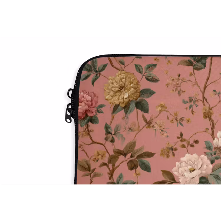 Laptophoes - Klassiek - Botanisch - Roze — 6