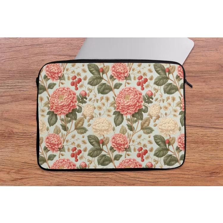 Laptophoes - Klassiek - Botanisch - Veelkleurig — 2