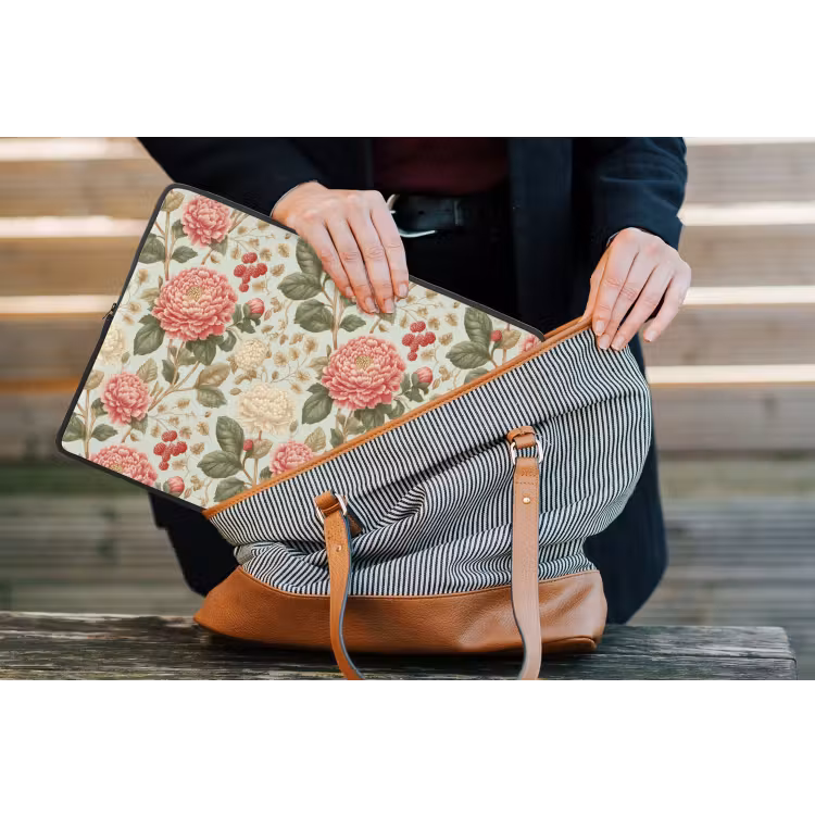 Laptophoes - Klassiek - Botanisch - Veelkleurig — 4