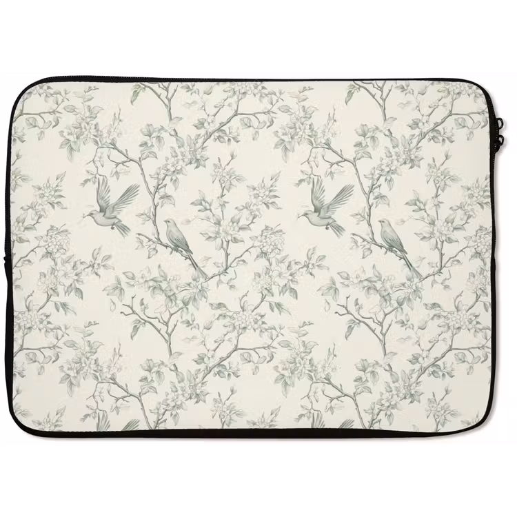 Laptophoes - Klassiek - Vogels - Groen — 1