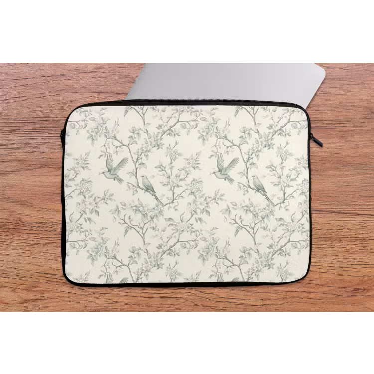 Laptophoes - Klassiek - Vogels - Groen — 2