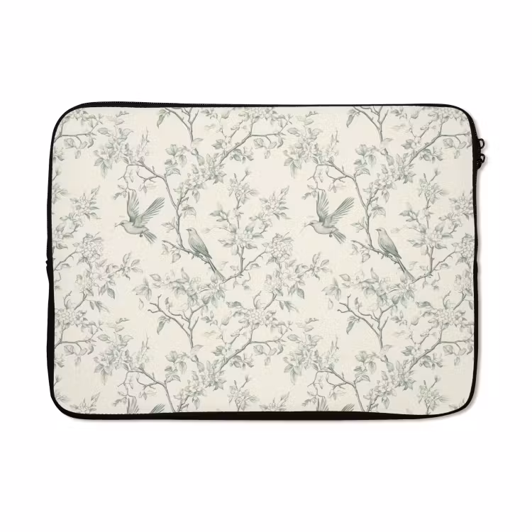 Laptophoes - Klassiek - Vogels - Groen — 5