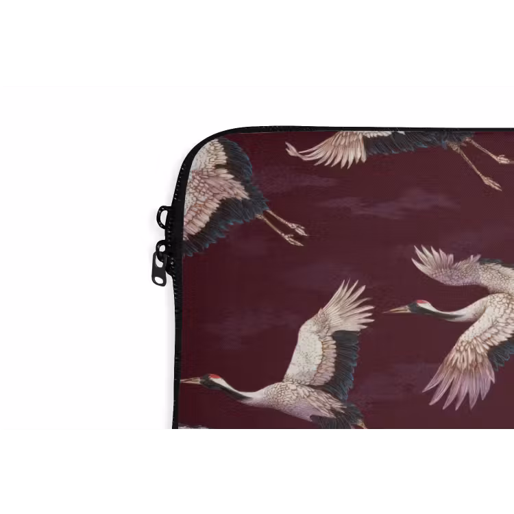 Laptophoes - Kraanvogels - Klassiek - Bordeaux — 6