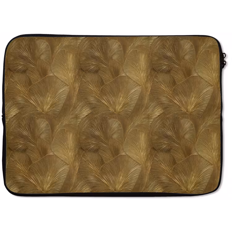 Laptophoes - Organisch - Lijnen - Goud — 1