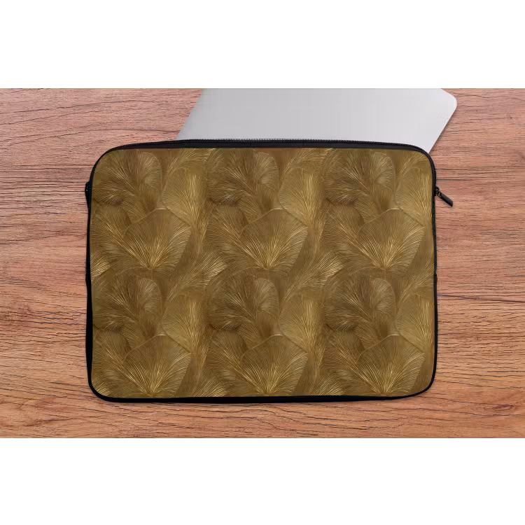 Laptophoes - Organisch - Lijnen - Goud — 2