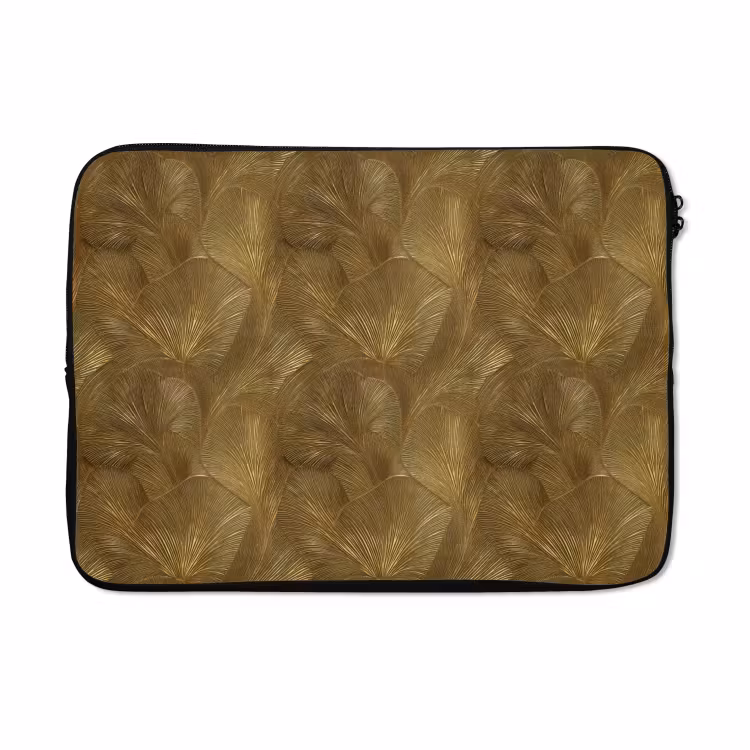 Laptophoes - Organisch - Lijnen - Goud — 5