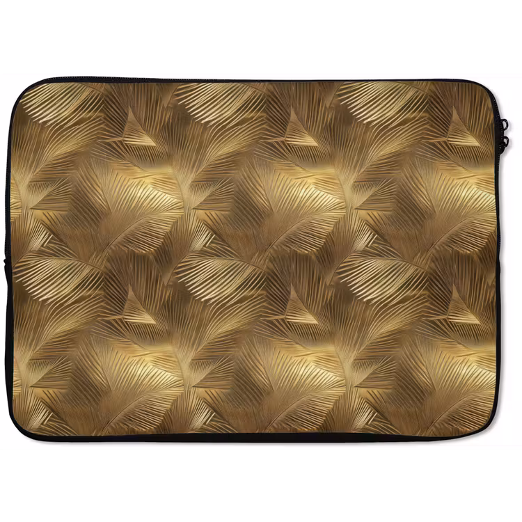 Laptophoes - Palm - Waaier - Goud — 1