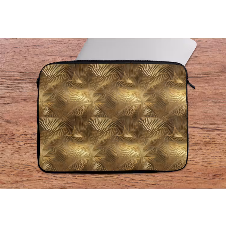 Laptophoes - Palm - Waaier - Goud — 2