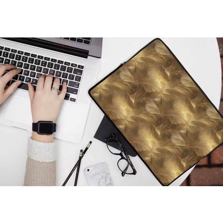 Laptophoes - Palm - Waaier - Goud — 3