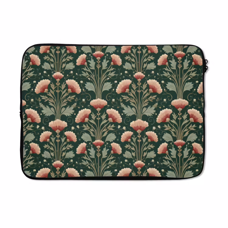 Laptophoes - Patroon - Botanisch - Kleurrijk — 5