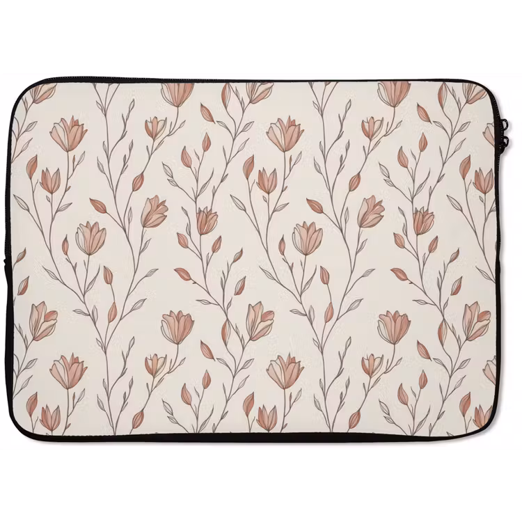 Laptophoes - Patroon - Klassiek - Roze — 1