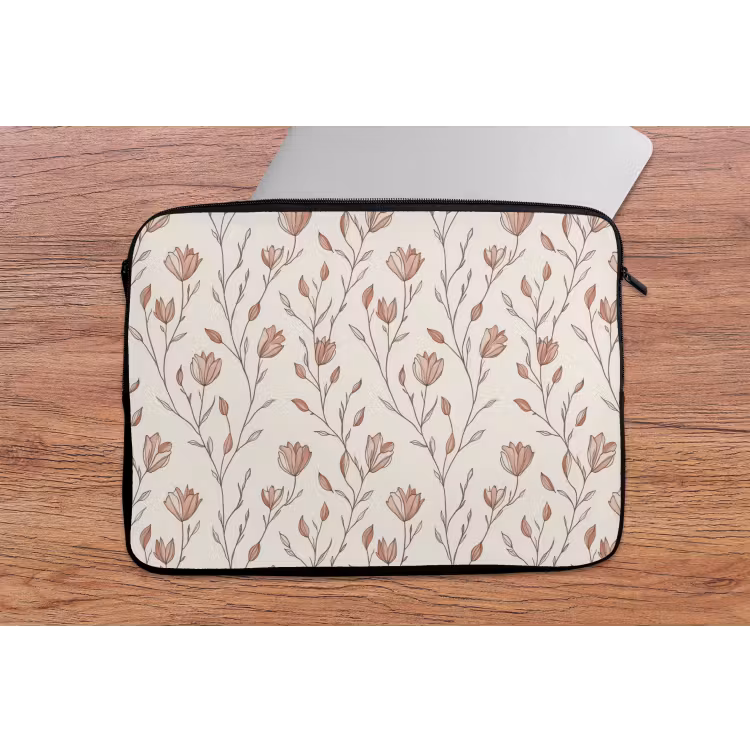 Laptophoes - Patroon - Klassiek - Roze — 2