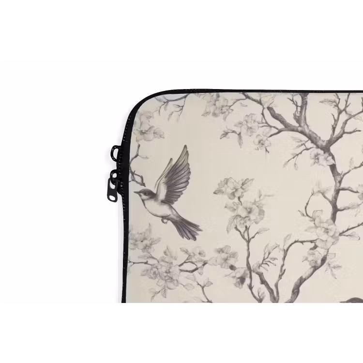 Laptophoes - Takken - Vogels - Beige — 6