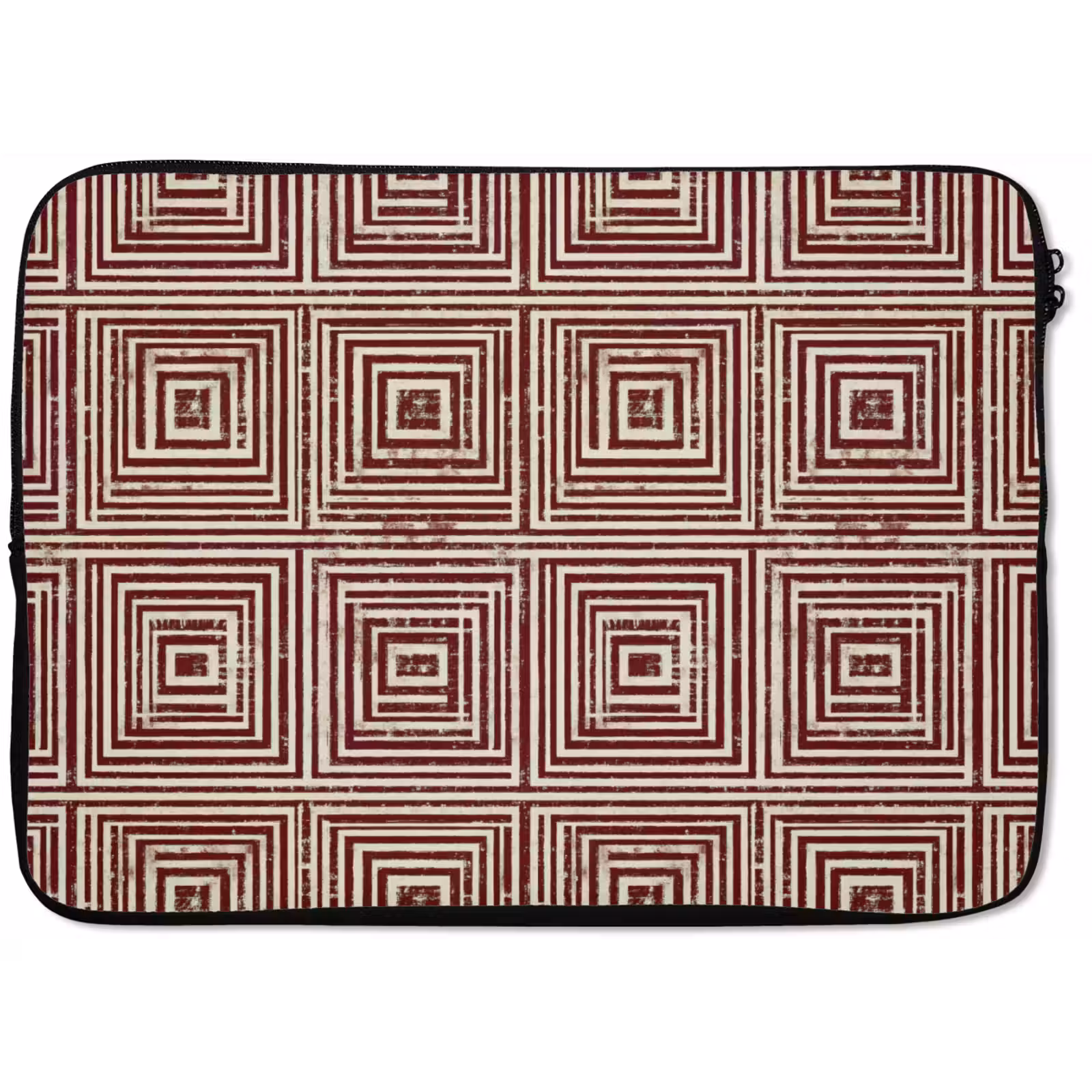 Laptophoes - Geometrisch - Patroon - Rood — 1