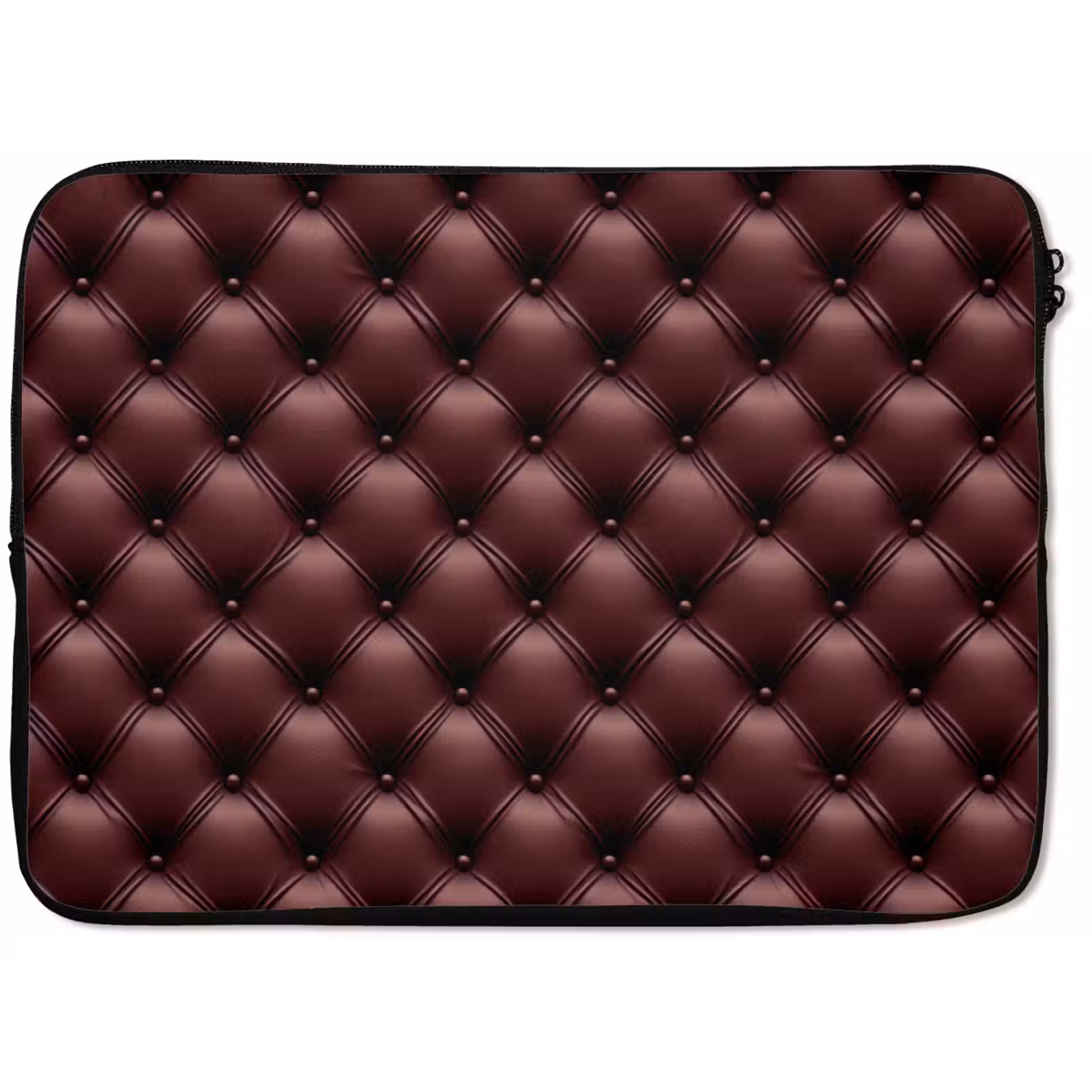 Laptophoes - Leer - Patroon - Bordeaux — 1