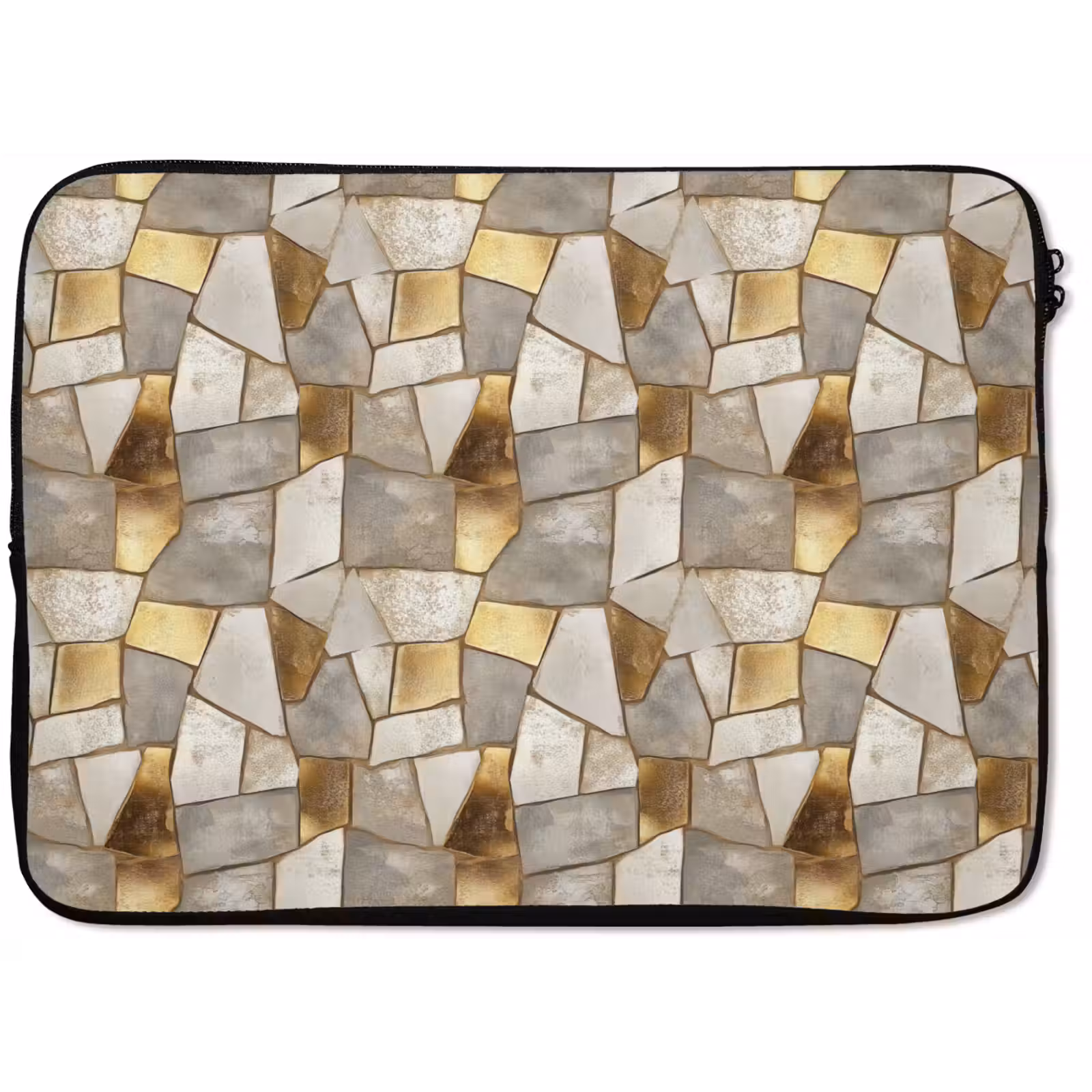 Laptophoes - Mozaïek - Marmer - Goud — 1