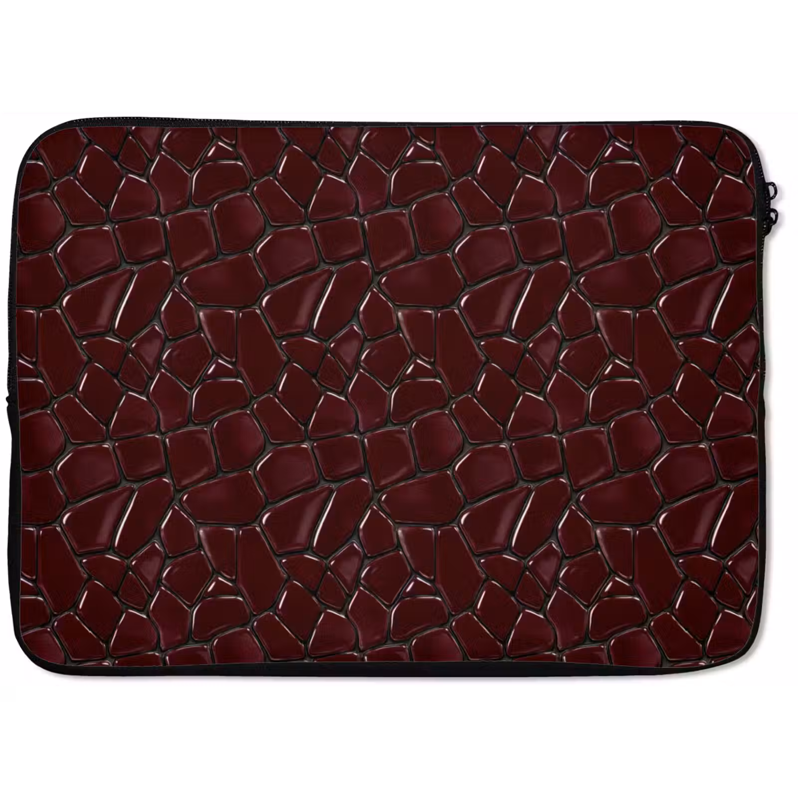 Laptophoes - Mozaïek - Tegel - Bordeauxrood — 1