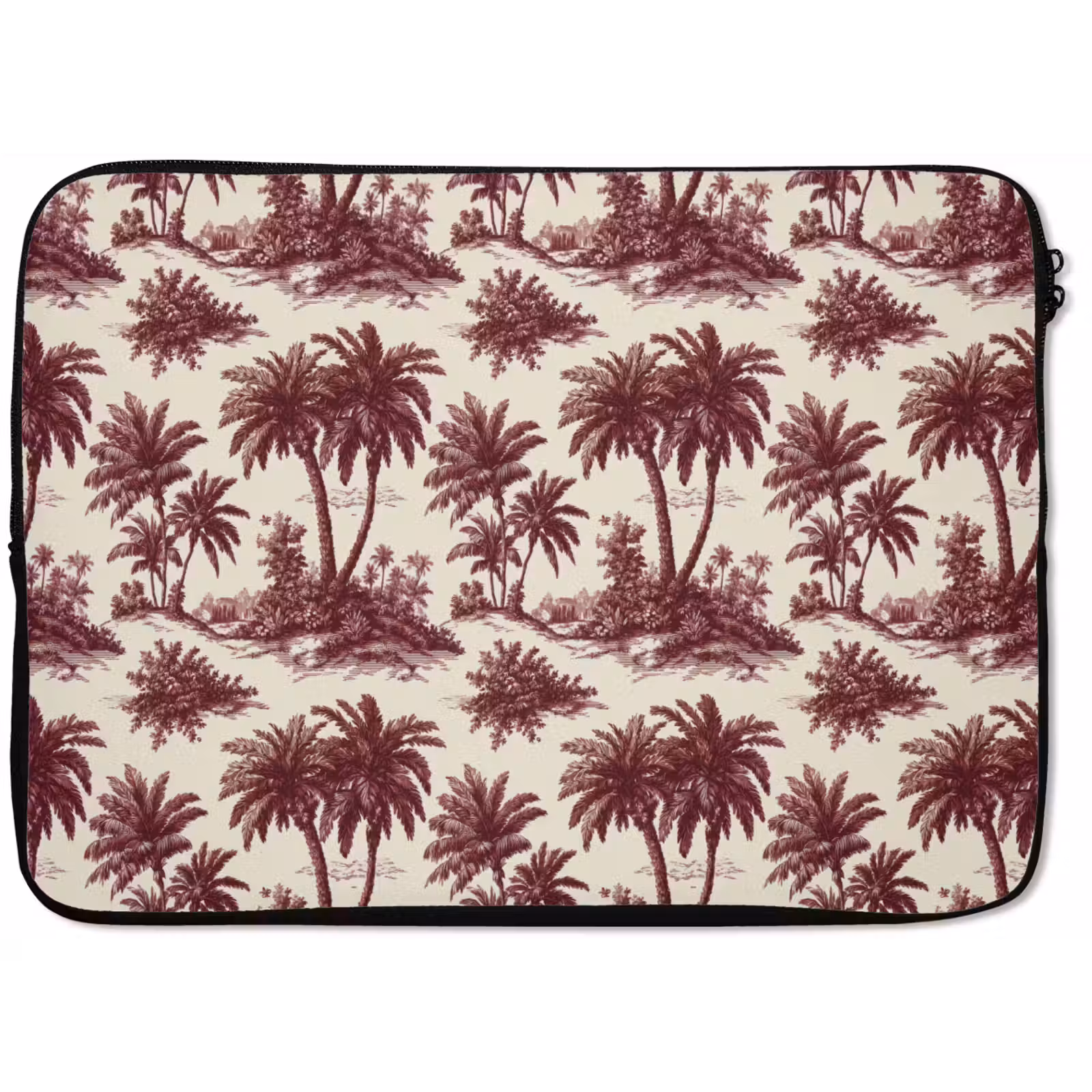 Laptophoes - Tropisch - Geometrisch - Bordeauxrood — 1