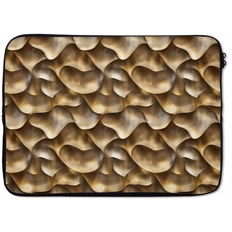 Laptophoes - Abstract - Antiek - Goud — 1