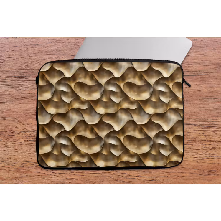 Laptophoes - Abstract - Antiek - Goud — 2