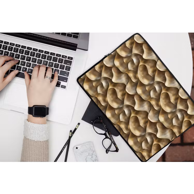 Laptophoes - Abstract - Antiek - Goud — 3