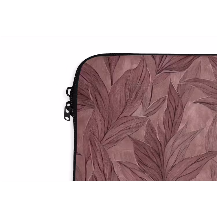 Laptophoes - Bladeren - Patroon - Paars — 6