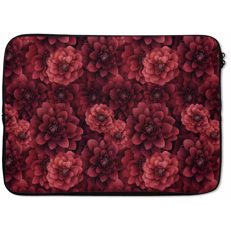 Laptophoes - Dahlias - Bloemen - Rood — 1